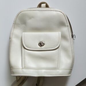 Coach Cream Backpack